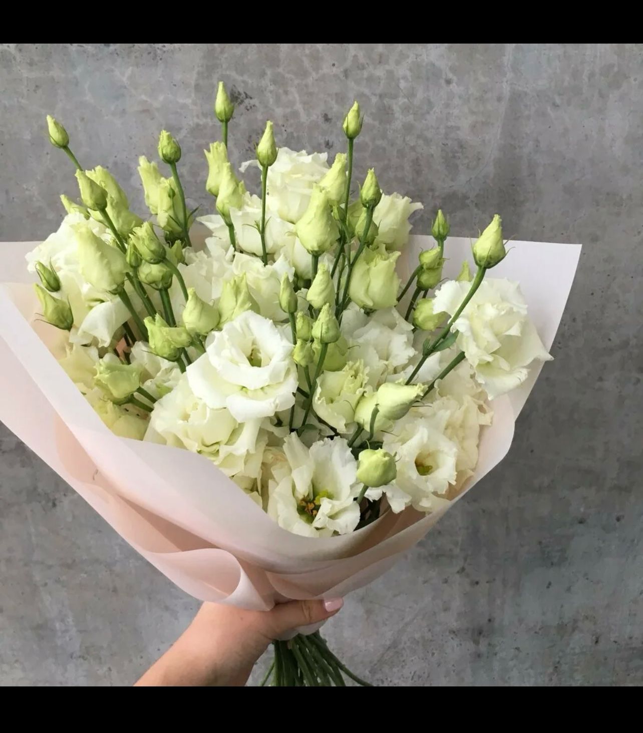 Букет из 5 Белоснежных Эустом