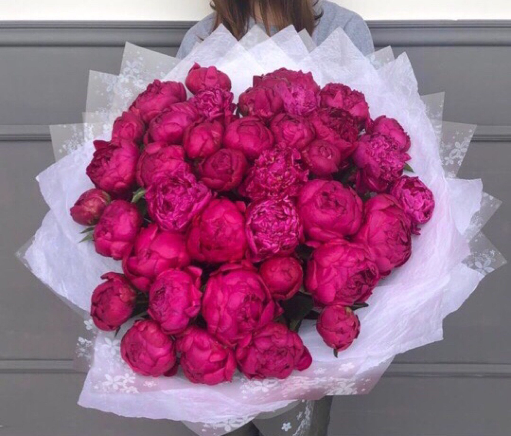 17 Сочных Малиновых Пионов