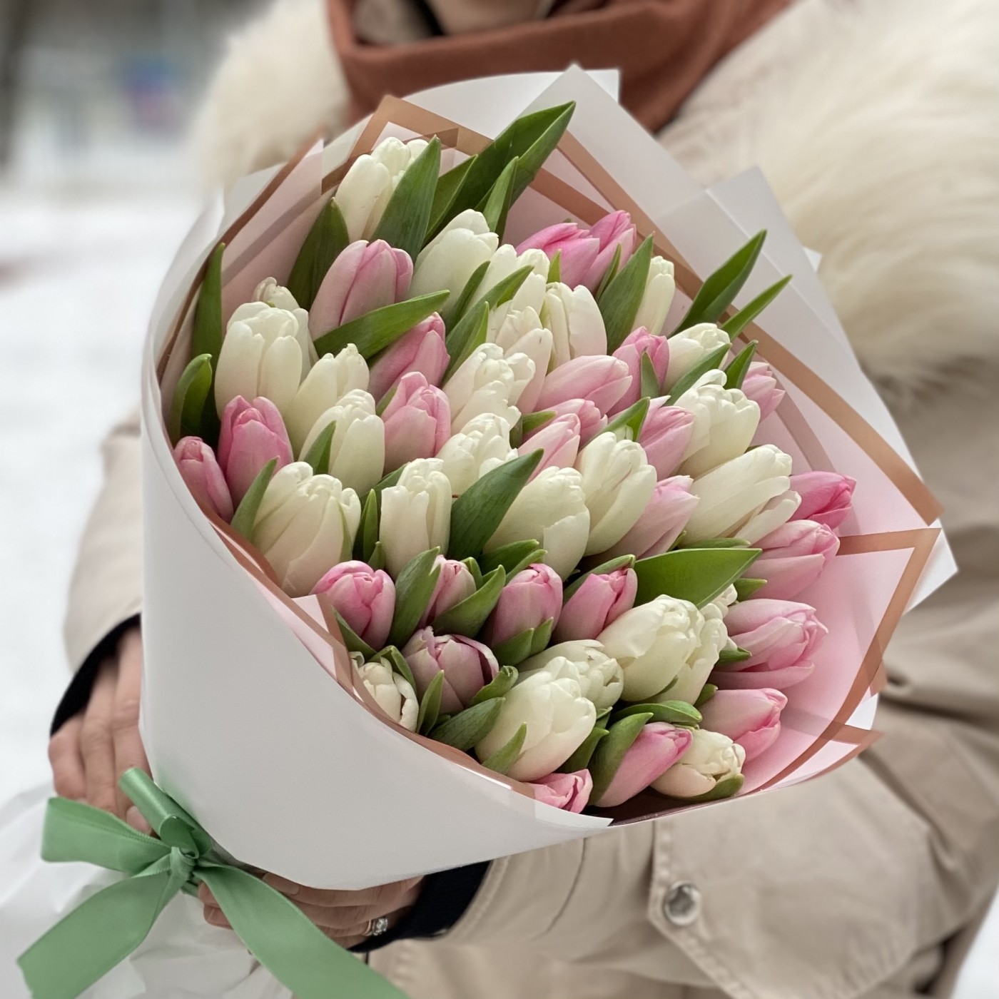 19 Пионовидных Тюльпанов Микс