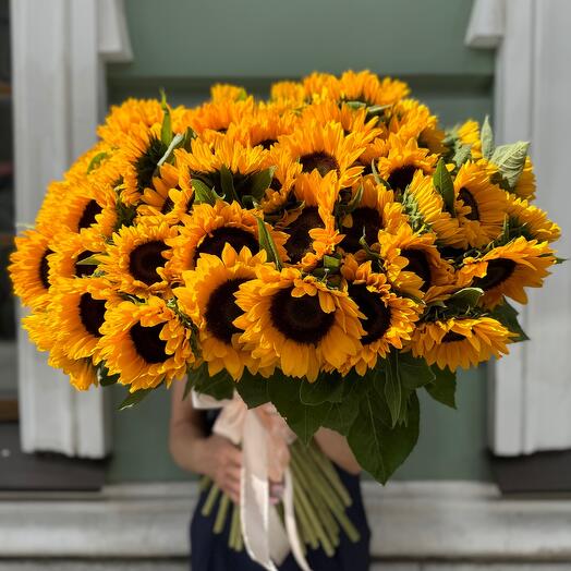 5 Солнечных Подсолнухов в упаковке