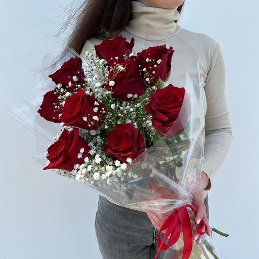 9 Красных Гипсофил